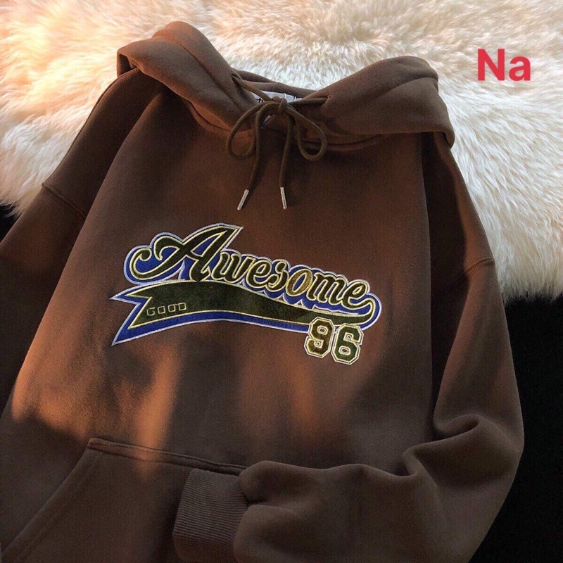 Áo hoodie Awesome mũ 2 lớp NA8