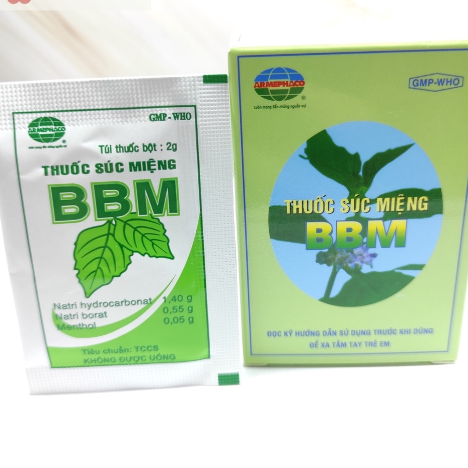 Túi Bột Súc Miệng BBM Túi 12 gói