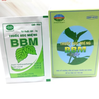 Túi bột súc miệng bbm túi 12 gói