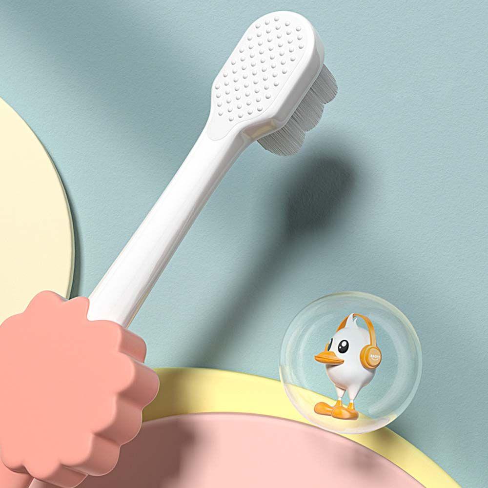 Bàn Chải Đánh Răng Mát Xa Tay Cầm Malcom Tiện Lợi Cho Bé 2-10 Tuổi