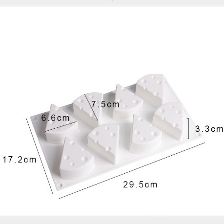 [Mã SKAMPUSH8 giảm 10% đơn 200K] Khuôn silicon hình phô mai 3D là thạch rau câu/pudding cho bé