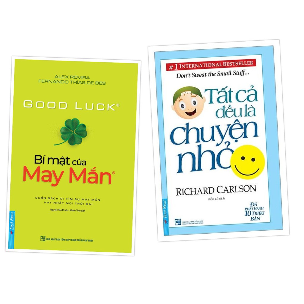 Sách - Combo Bí Mật Của May Mắn + Tất Cả Đều Là Chuyện Nhỏ (Khổ lớn) - First News Tặng Kèm Bookmark