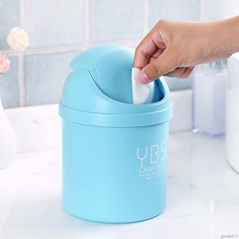 Thùng rác để bàn nhỏ gọn nhiều màu tùy chọn tiện dụng