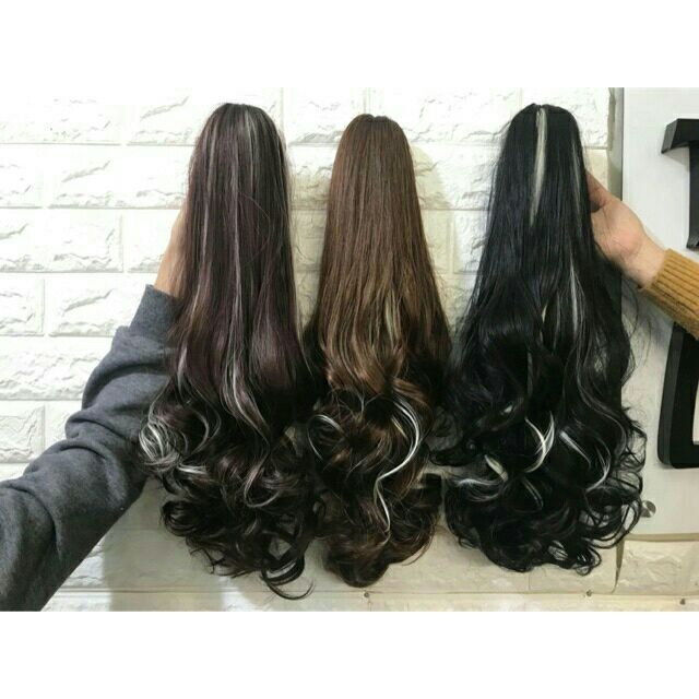 Tóc ngoặm line hình thật
