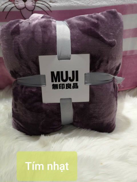 Chăn băng lông Muji xuất Nhật ( 2m x 2.3m) 1,8kg