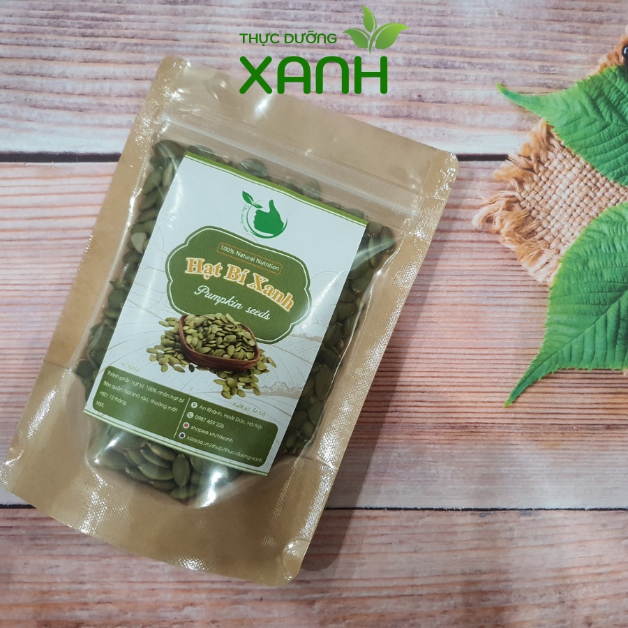 500Gr Nhân Hạt Bí Xanh Làm Sữa Nhập Khẩu Ấn Độ - Thực Dưỡng Xanh