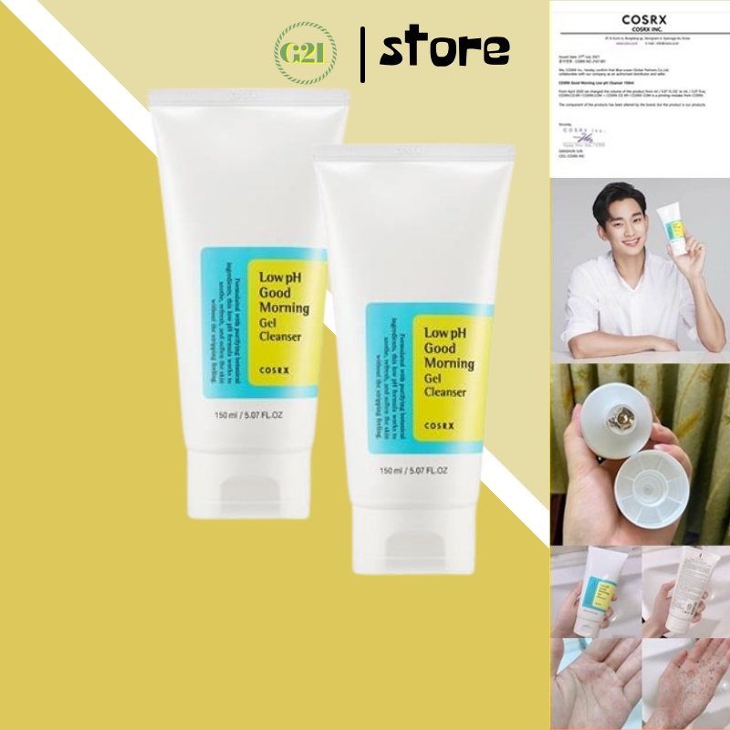 Cosrx sữa rửa mặt low ph good morning gel cleanse loại 150ml hàng chính hãng