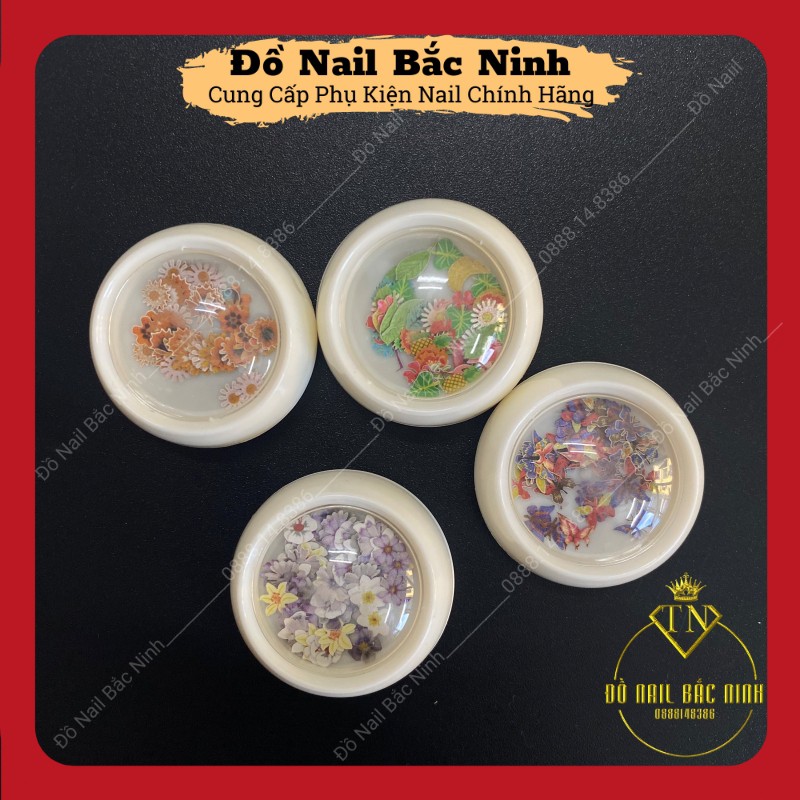 Hoa Khô Ẩn Nail Ẩn Gel Trang Trí Móng Cực Xinh