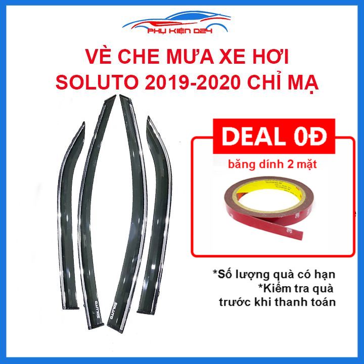 Vè mưa Soluto 2019-2020 vè chỉ mạ che mưa bảo vệ xe