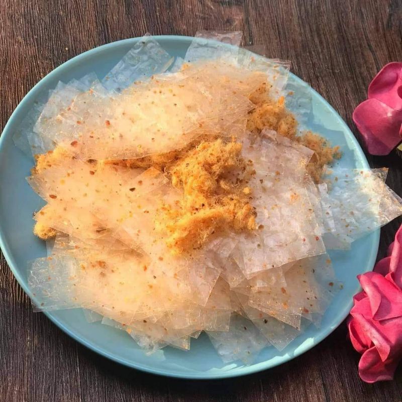 BÁNH TRÁNG TRỘN CHÀ BÔNG SATÊ TỎI CAY.