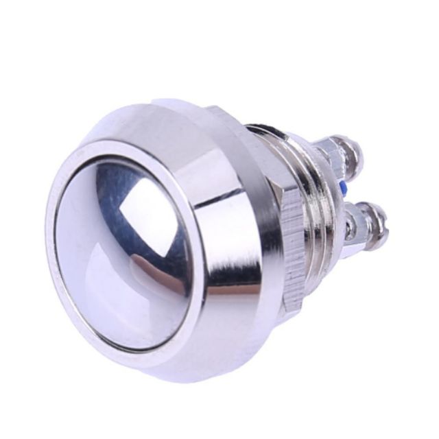 Nút nhấn reset chống nước 12mm bạc
