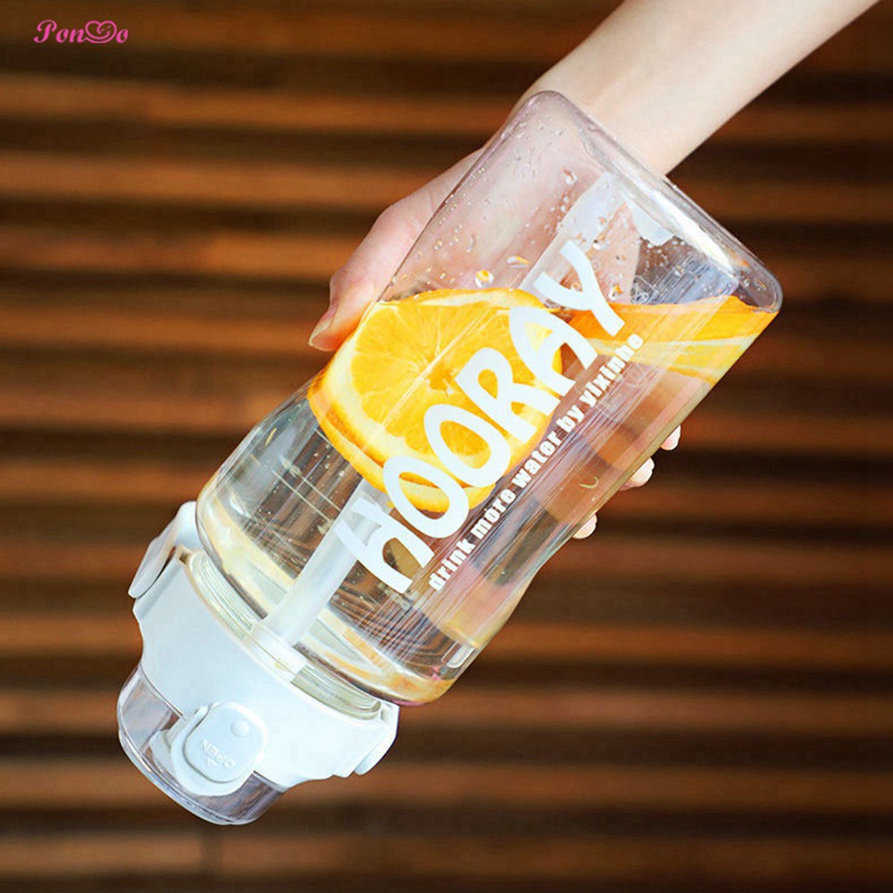 Bình nước thể thao không chứa BPA dung tích 1500/ 2000ml có ống hút tiện dụng