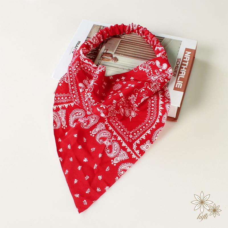 Băng Đô Đội Đầu Co Giãn Họa Tiết Hình Tam Giác Thời Trang Cho Nữ