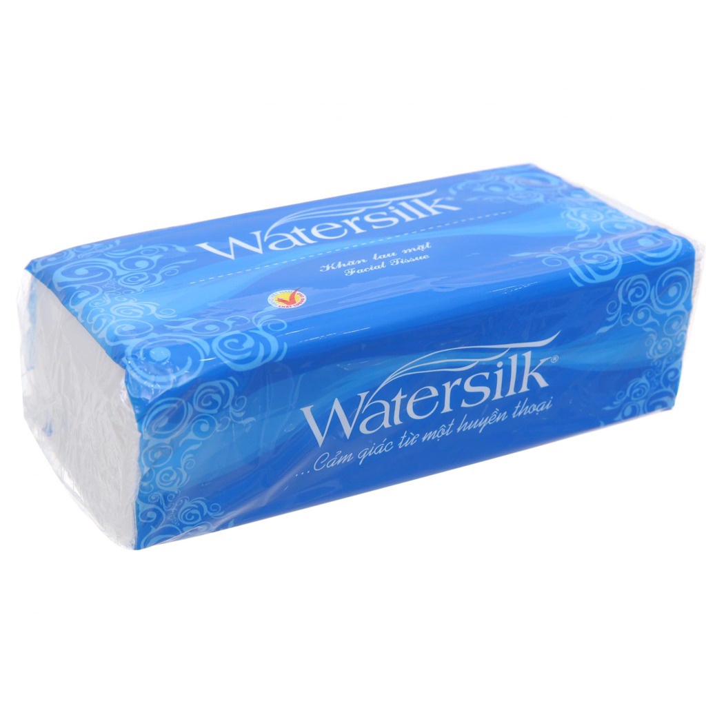 Khăn giấy/ Giấy Ăn Watersilk 2 lớp gói 200 tờ