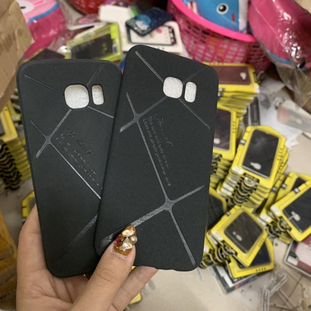 Samsung S7 S7edge S6 S6edge S6edge plus - ốp lưng đen vân dẻo chất nhám