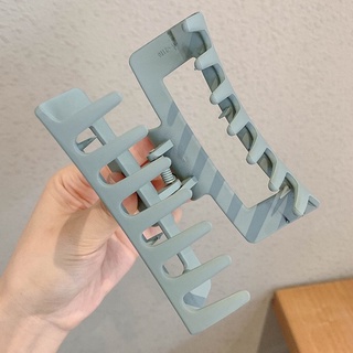 Kẹp Tóc Càng Cua Hình Vuông Lớn Màu Sắc Đơn Giản Phong Cách Hàn Quốc