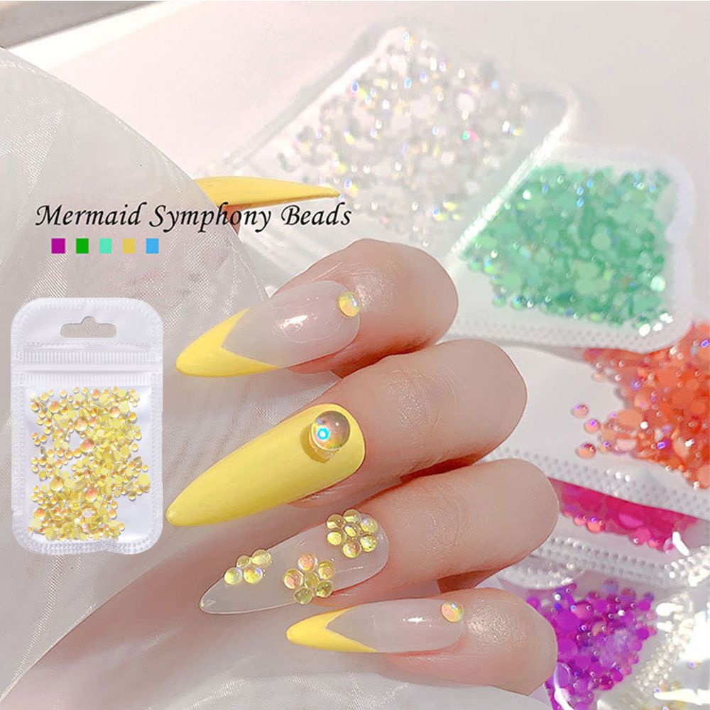 Túi 300 Phụ Kiện Hình Nàng Tiên Cá 3D Trang Trí Móng Tay|Móng Tay Giả|Móng Tay Màu Mờ|Hạt Charm Nhiều Kích Thước Cực Quang