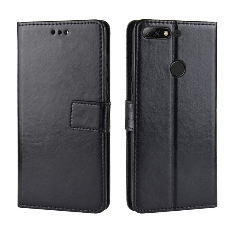 Huawei Y7 Pro 2018 Y 7 Y7Pro Case Cover Imitation Leather Flip Wallet Phone Case Cover Huawei Y 7 Pro 2018 Flip Case Stand Casing