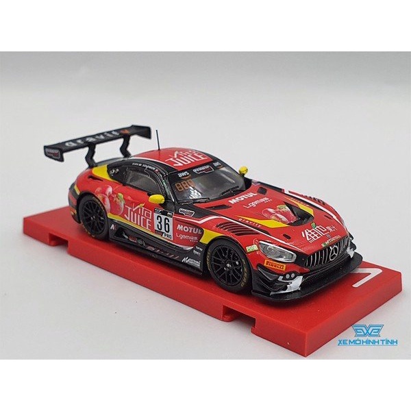 Xe Mô Hình Mercedes-AMG GT3 Matt Solomon Tỉ lệ 1:64 Hãng sản xuất Tarmac Works( Đỏ Juice )