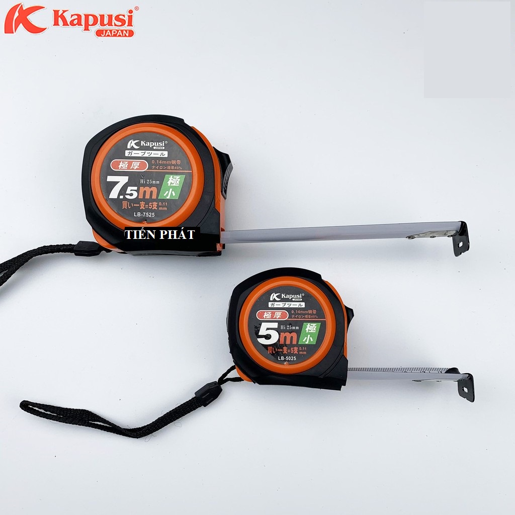 Thước kéo chống va đập Kapusi bản lớn 5m, 7.5m