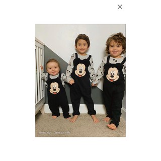 Set yếm Mickey HM cho bé trai siêu đẹp