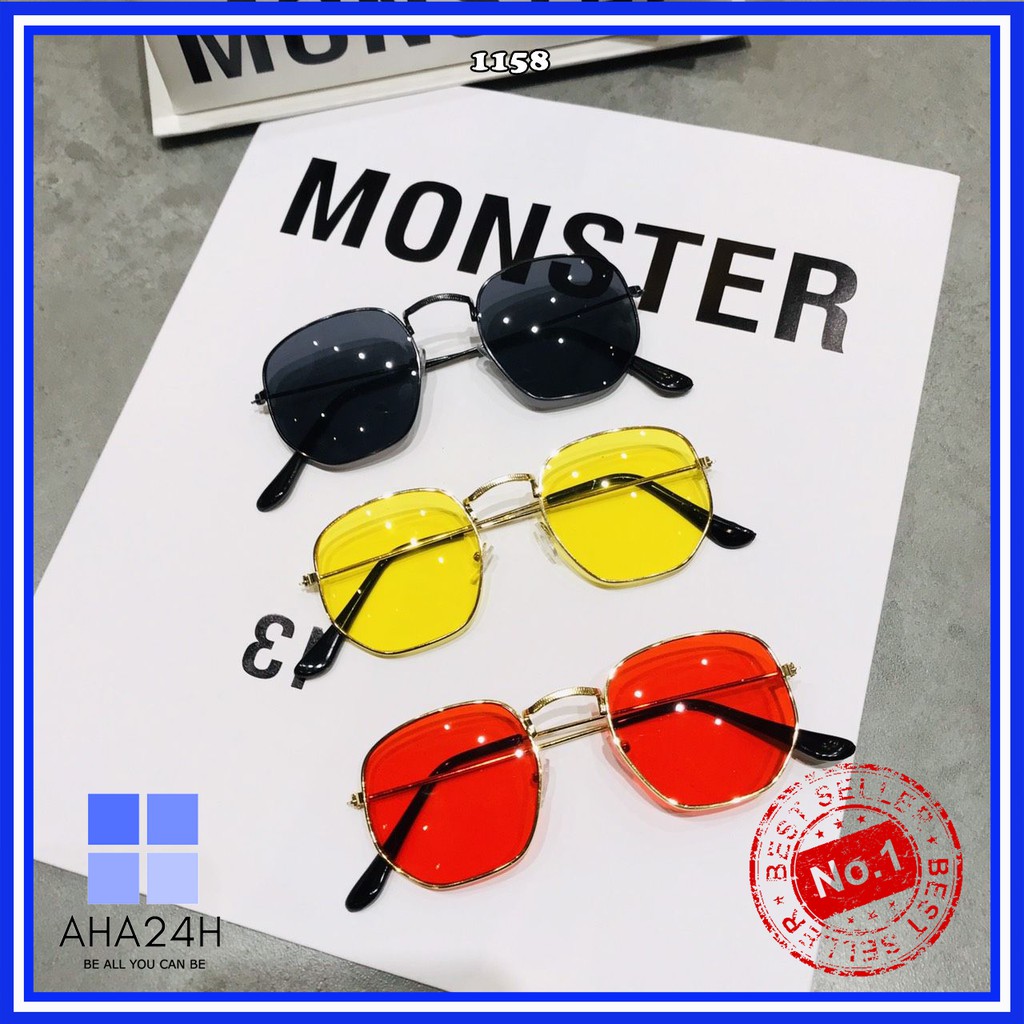 Mắt kính ulzzang /206/ hot trend nhiều màu❤️FREESHIP❤️gọng kính mát nam nữ sành điệu AH1158 | BigBuy360 - bigbuy360.vn