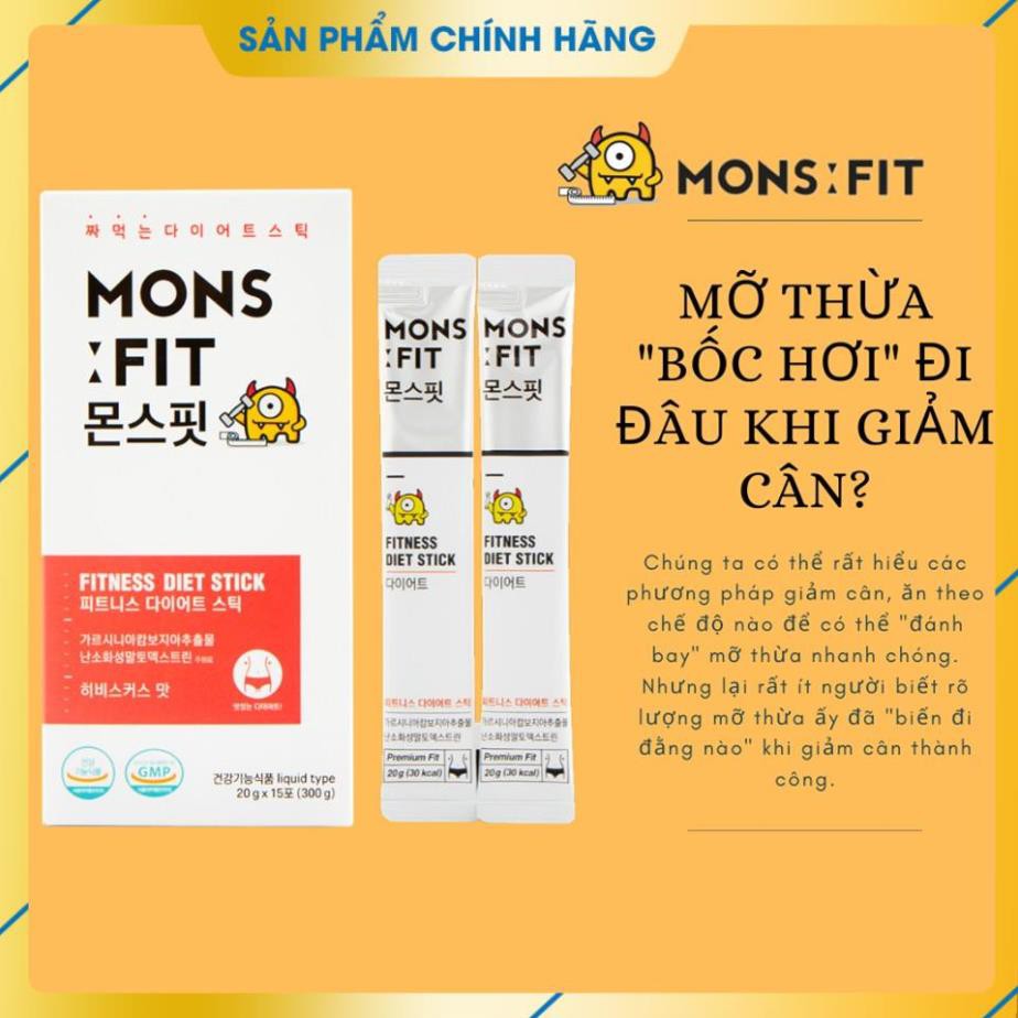 [Chính Hãng] Giảm Cân Monsfit Fitness Diet Stick