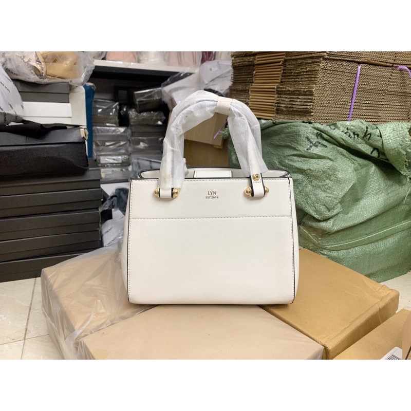 Túi L.Y.N quai cầm kèm dây đeo chéo sz 23cm