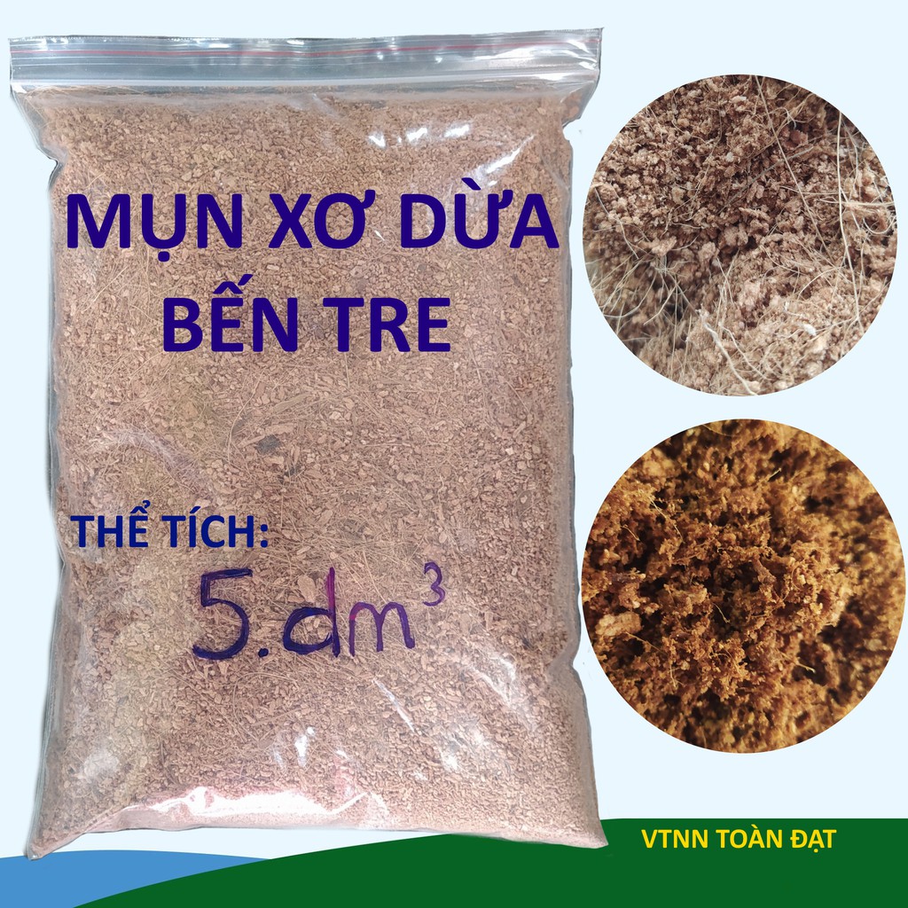 Mụn Xơ Dừa Trông Cây, Giá thể Trồng Cây Kiểng, Rau Màu, Hoa Hồng