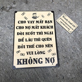 Bảng Động Lực - Vui Lòng Không Nợ