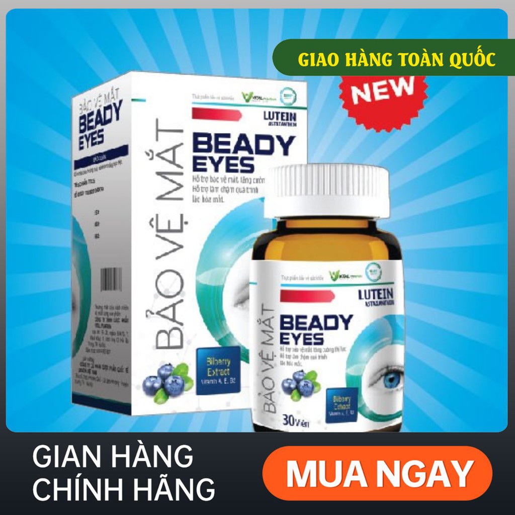 [VITALPHARMA] Viên uống bổ mắt Beady Eye - Lọ 30 viên