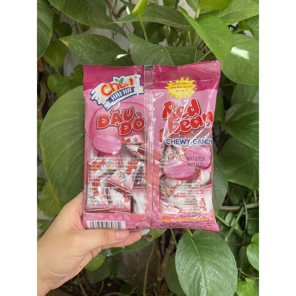 Kẹo Mềm Chew Hải Hà Hương Đậu Đỏ (Gói 100g)