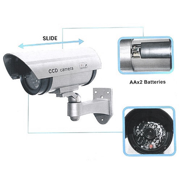 Mô Hình Camera C1 Camera giả chống trộm có LED cảnh báo CA-11 chống nước