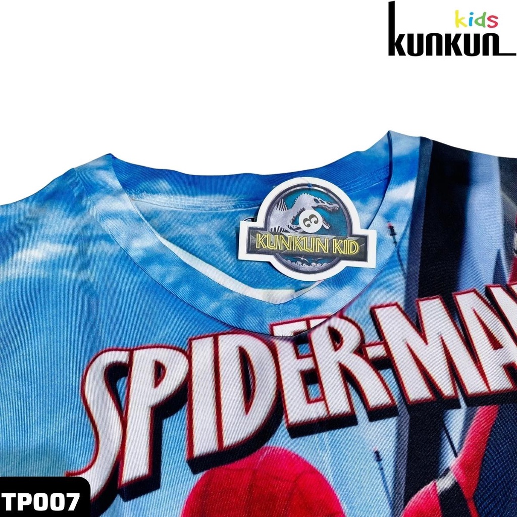 Đồ bộ bé trai thun lạnh in hình người nhện Spiderman Kunkun Kid TP007 - Quần áo trẻ em size đại từ 10-60kg