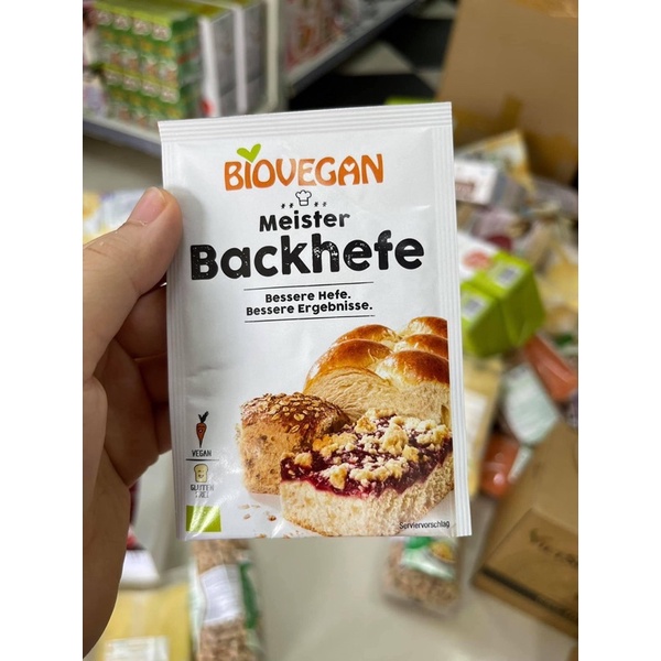 Men nở hữu cơ cao cấp Biovegan Đức 7g làm bánh cho bé ăn dặm