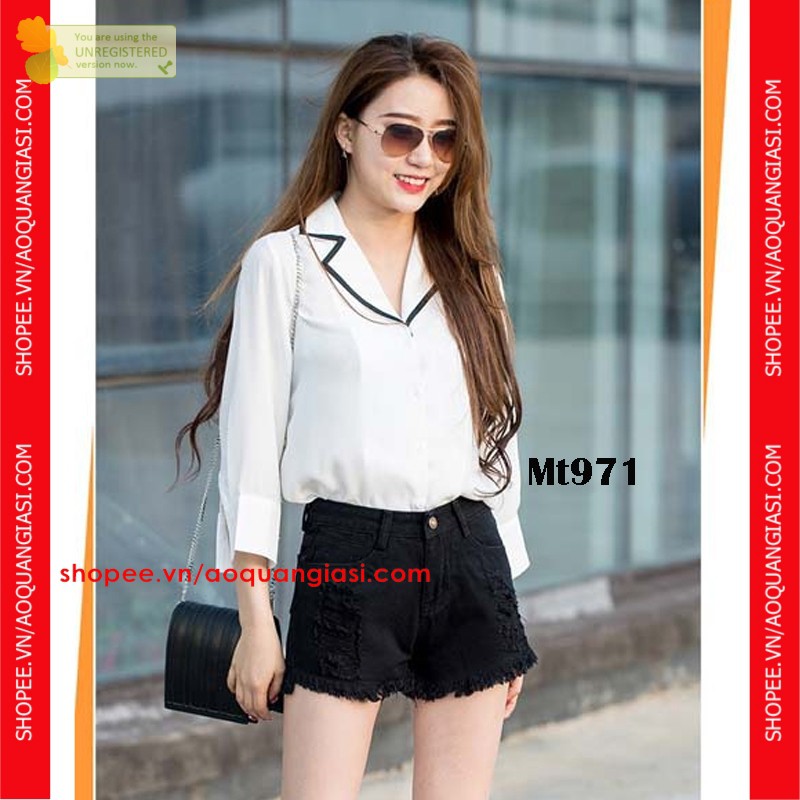 Quần Short Nữ Dạng Rách Nhiều Mt971, mt343, mt1159, mt1174, mt406, mt420, mt1077, mt1076 cá tính aoquangiasi.com