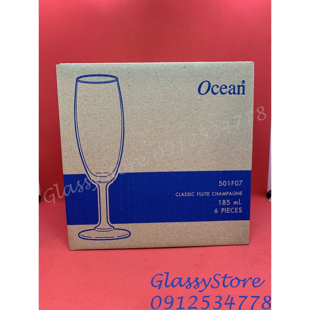 Ly  rượu thủy tinh Ocean Champagne Flute - 185ml - 1501F07