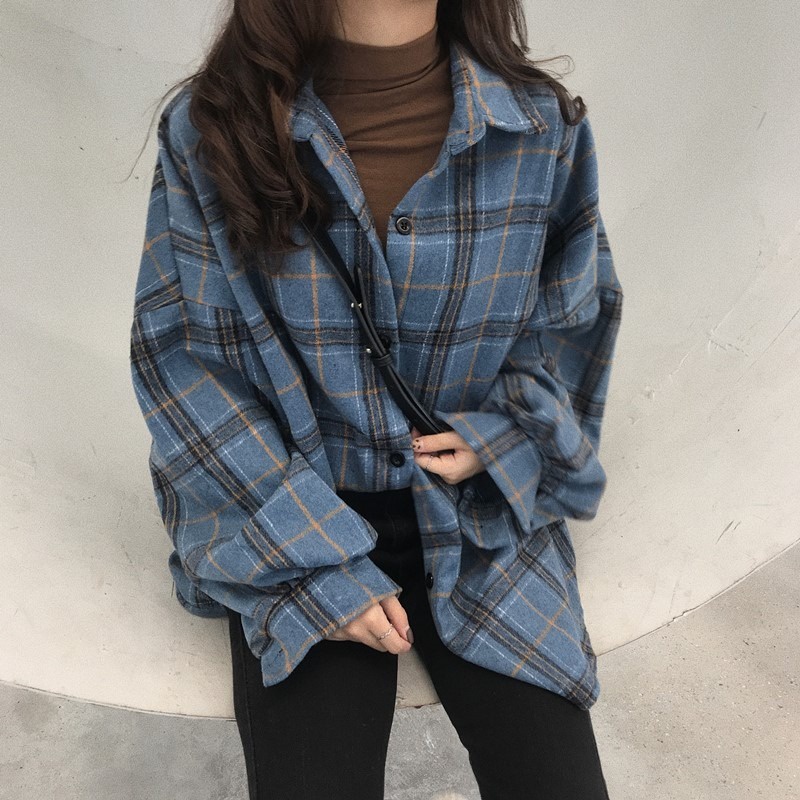 Áo Sơ Mi Caro Plus Size Thời Trang Nữ
