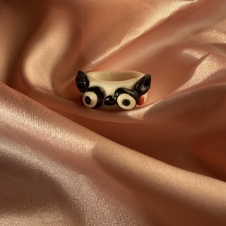 Nhẫn đất sét handmade - Clay Ring - Unicorn/Panda kì lân/gấu trúc