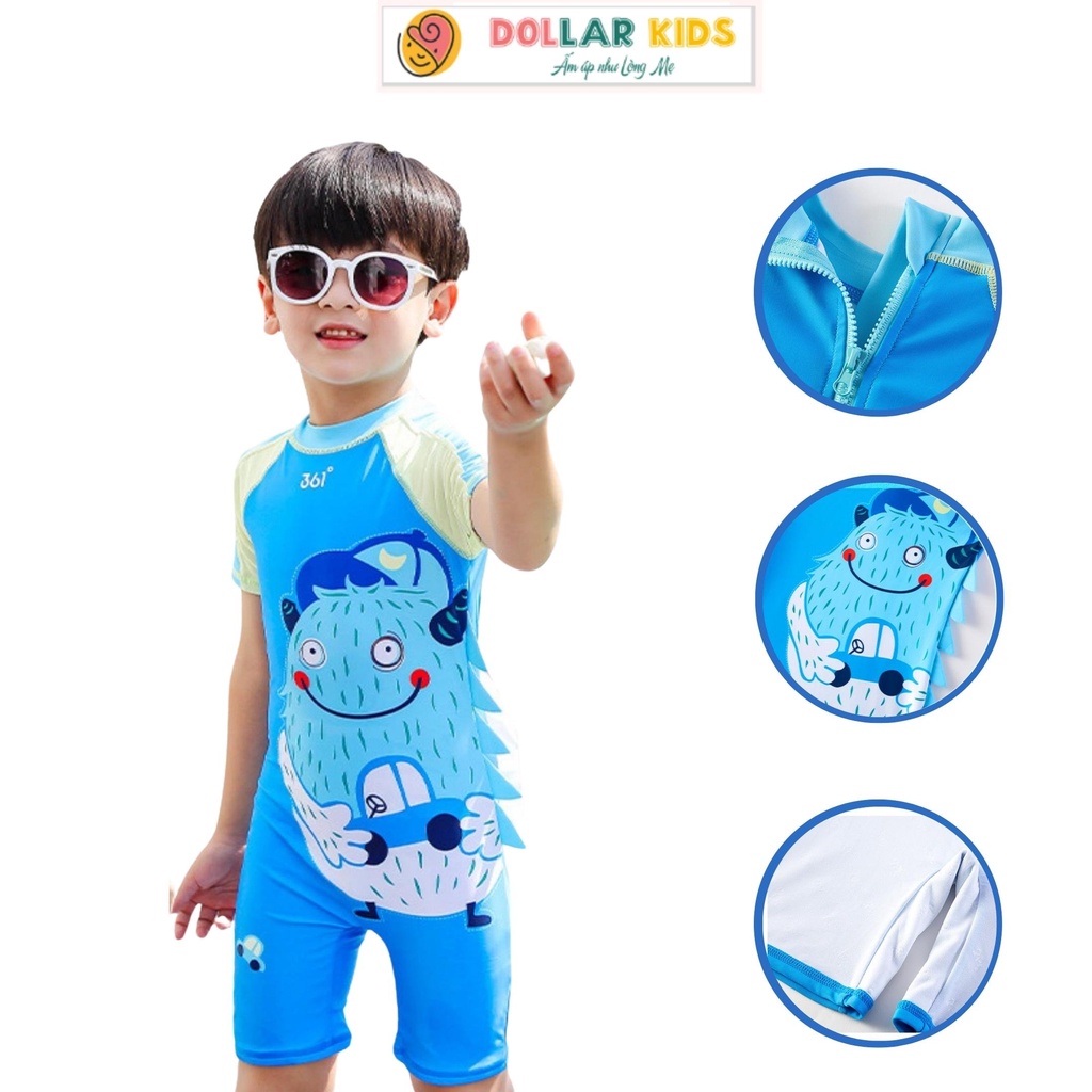 Bộ Đồ Bơi Cho Bé Trai Dollarkids Dành Cho Trẻ Từ 2 Tuổi Đến 12 Tuổi Vải Mềm Mịn Thoáng Mát