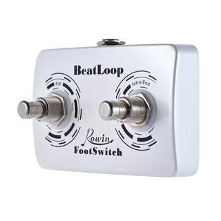 SQC Rowin BeatLoop Dual Footswitch Foot Switch Pedal for Rowin BEAT LOOP Recording Effect Pedal with 6.35mm Cable