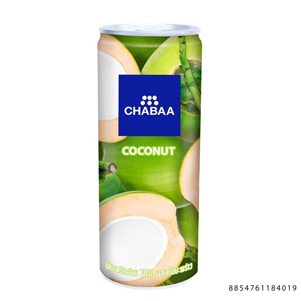Combo thùng 24 long nước dừa Chabaa Thái lan