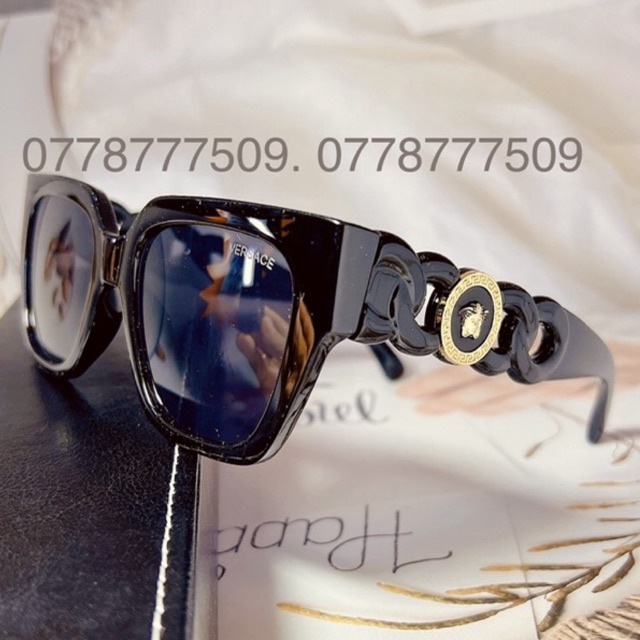 Kính Hiệu Vuông Màu Đen VS Hot Mới 2022 MẮT KÍNH RÂM NAM NỮ VERSACE CAO CẤP CHỐNG UV400 HOT TREND