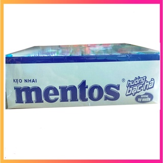 Kẹo nhai Mentos bạc hà (bịch 16 cây )