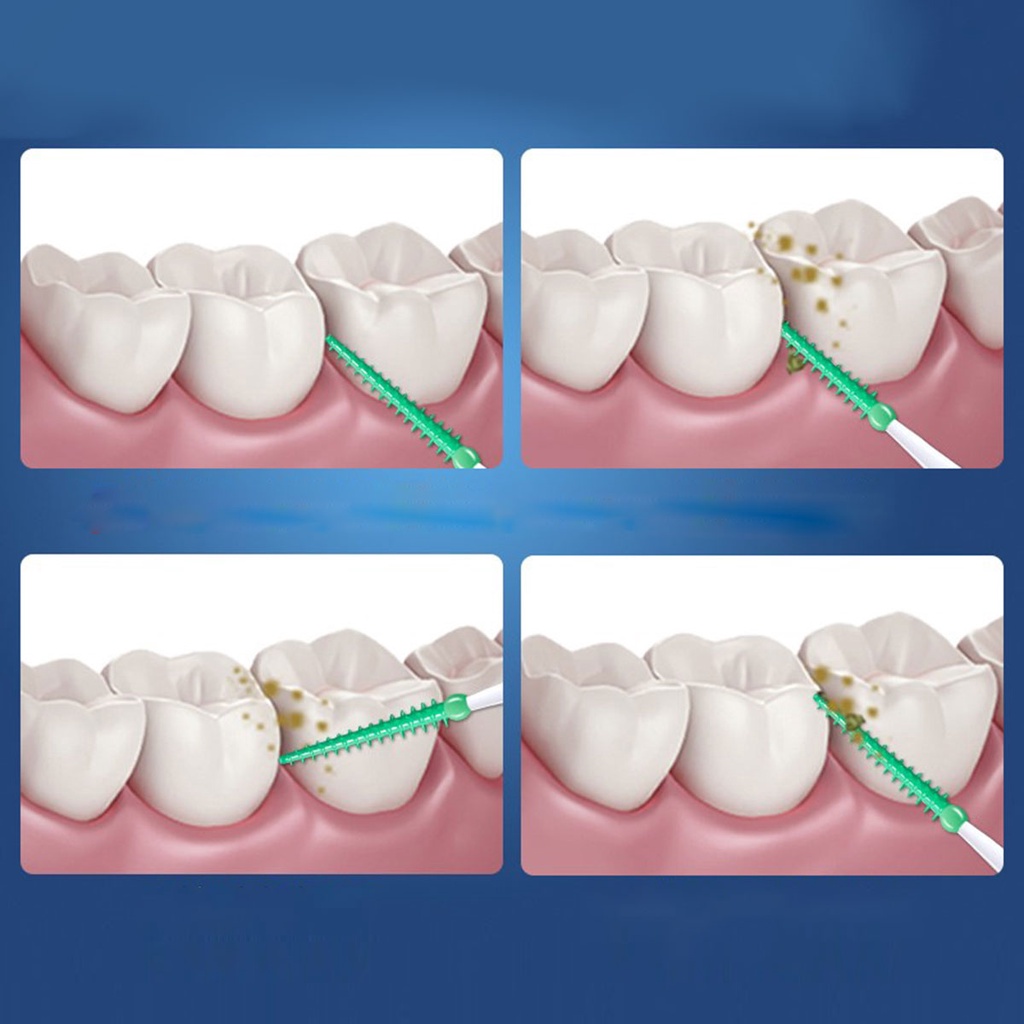 [Hàng mới về] Hộp 20 bàn chải silicon vệ sinh răng miệng cho người lớn sử dụng tiện lợi