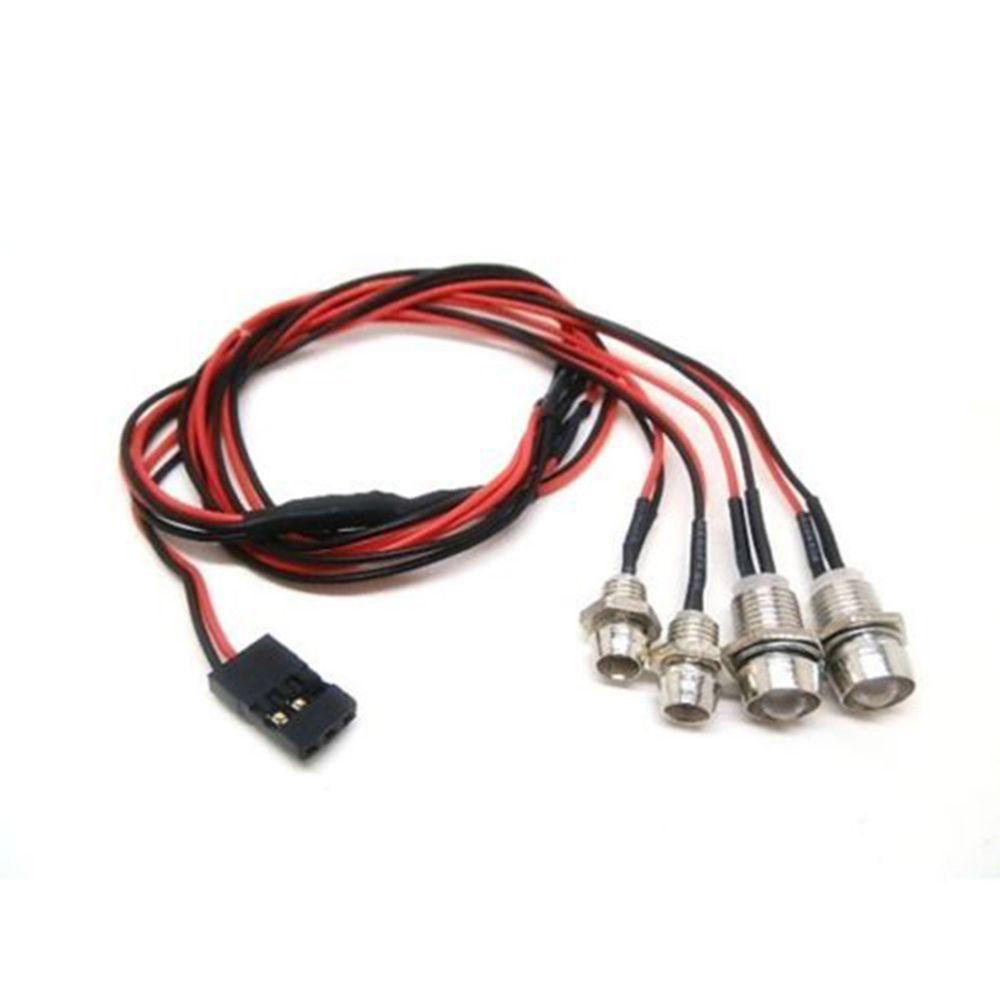 PATRICIA Đèn Pha LED 5mm &amp; 3mm Ánh Sáng Trắng &amp; Đỏ Cho Xe Địa Hình