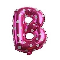 Bóng phao bảng chữ cái 40cm hồng tim mừng sinh nhật hpbd