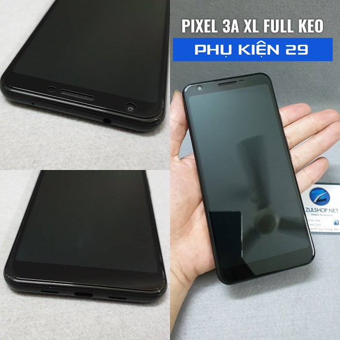 [Google Pixel 3A XL/ 3AXL] Kính cường lực FULL màn FULL keo Glass Pro+ 9H