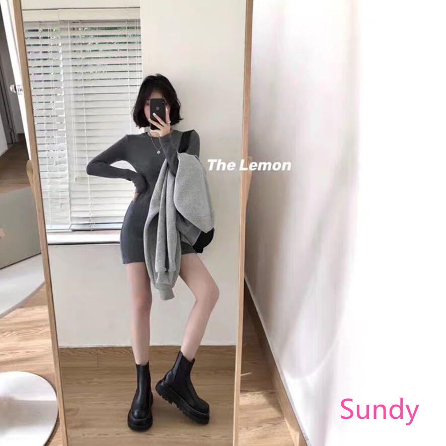 Áo Khoác Tay Dài Có Mũ Hoặc Đầm Ôm Thời Trang Mùa Thu Cho Nữ