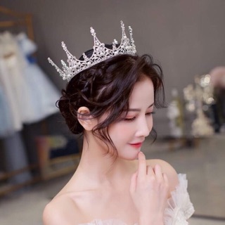 (Video thật) Vương miện tròn vương miện cô dâu xinh